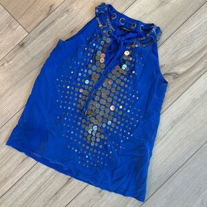 Nanette Lepore Blue High Waist Shorts